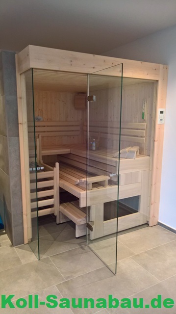BV Salzkotten Koll Compact Sauna mit Glasfront