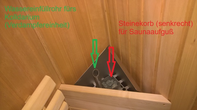 Koll Comfort Sauna in Berlin Prenzlauer Berg Kolldarium Unterbank Kombiofen